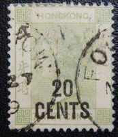Hong Kong British Kat. 48 gest. 1891