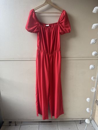 Vila Red Jumpsuit, Size 36, Summer Ready! Chic & Comfy
