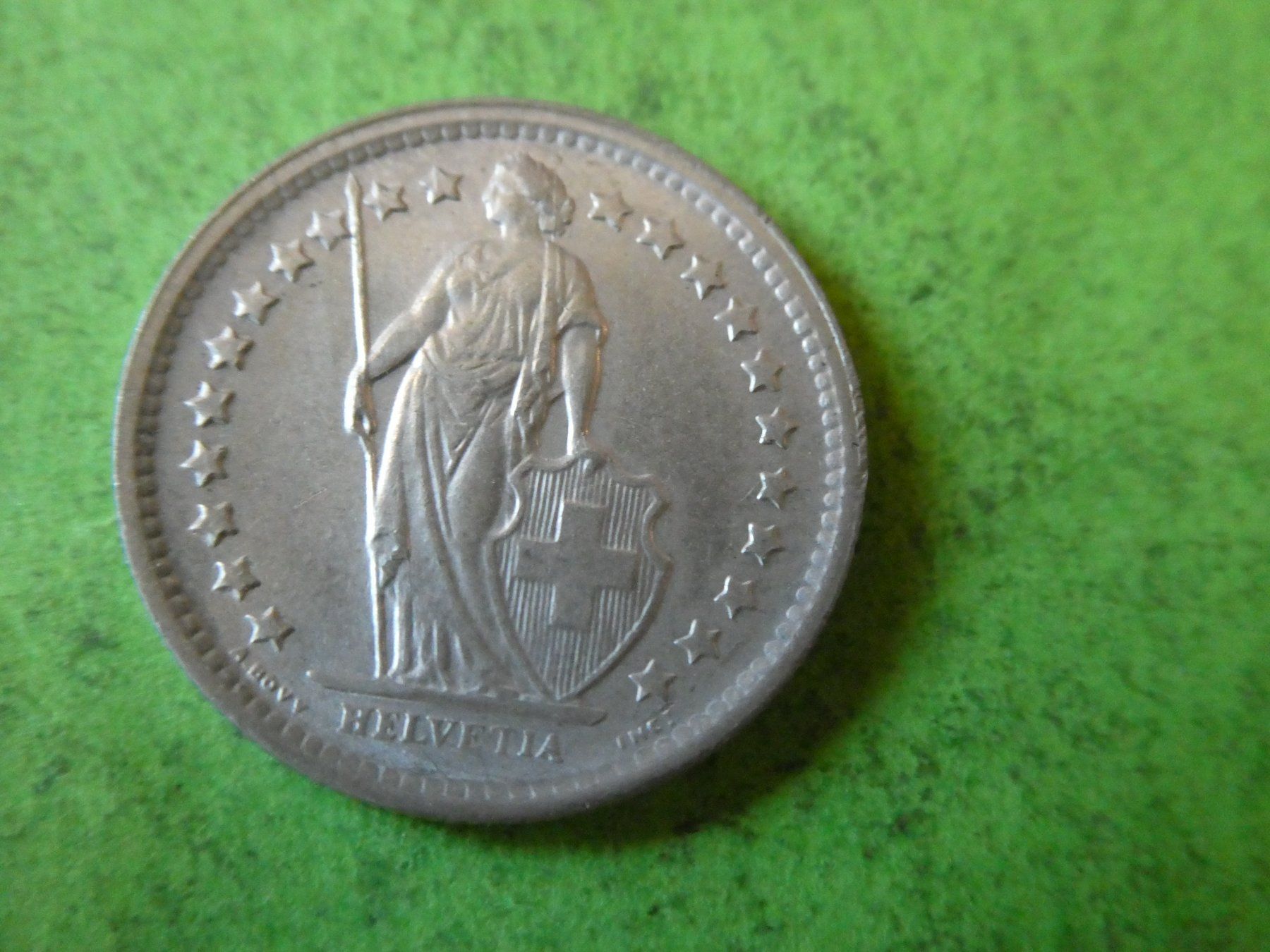 Tutti le monete: Schweiz 1967,  1/2 Franken - Silber – Usato da Hinterforst venduto da Rohusri 1