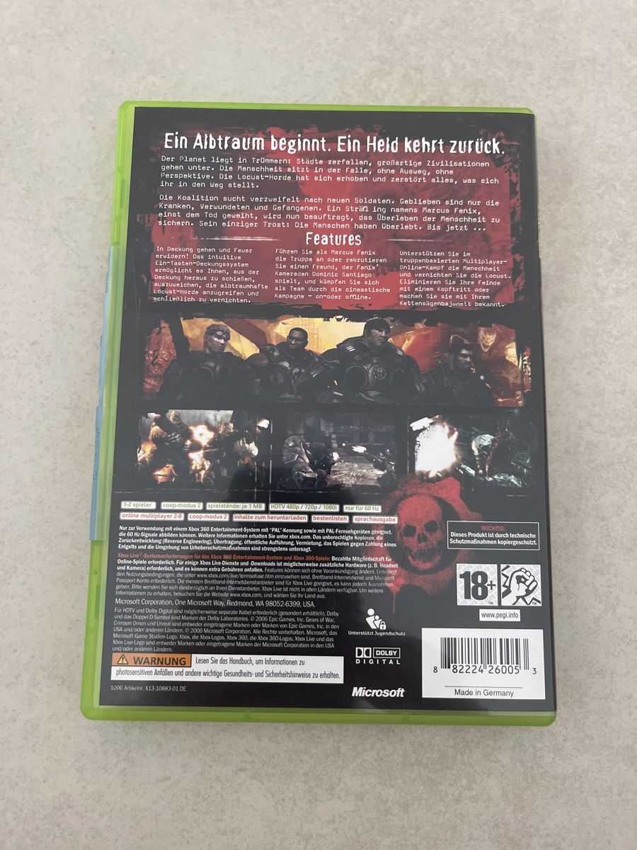 Spiele: Gears of War Xbox 360 – Gebraucht aus Suhr von SchnapperCH 1