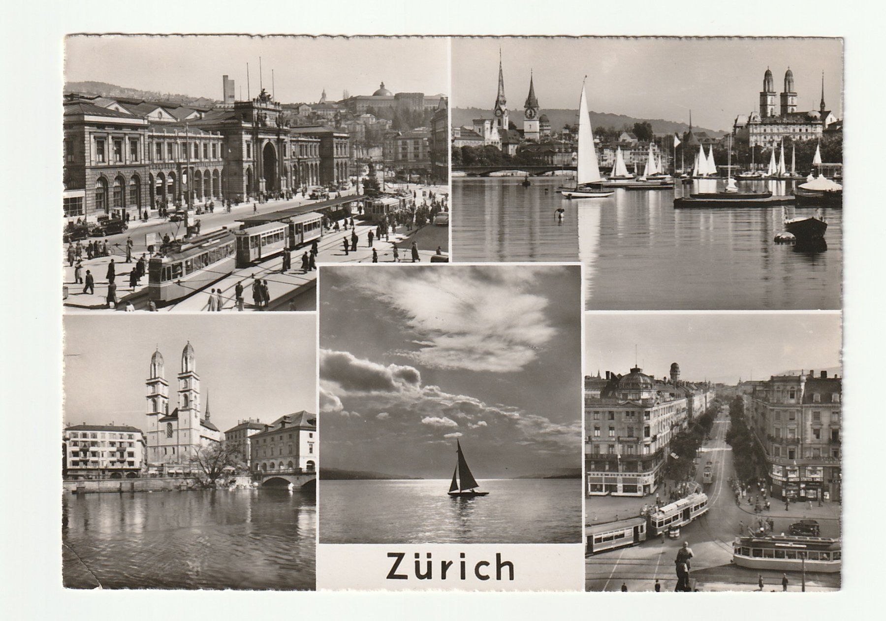 Cartoline postali: Ansichtskarte Zürich Stadtmotive 1953 – Usato da St. Gallen venduto da Ricardo_Deals