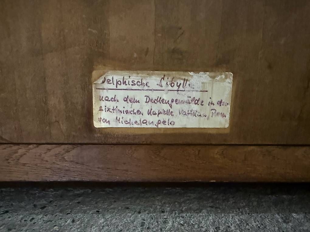 Xilografie: Holzschnitzerei, Delphische Sibylle – Usato da Luzern venduto da sunnymountain33 2