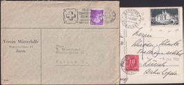 1900-1958, Lot bessere Briefe 87 Stück!
