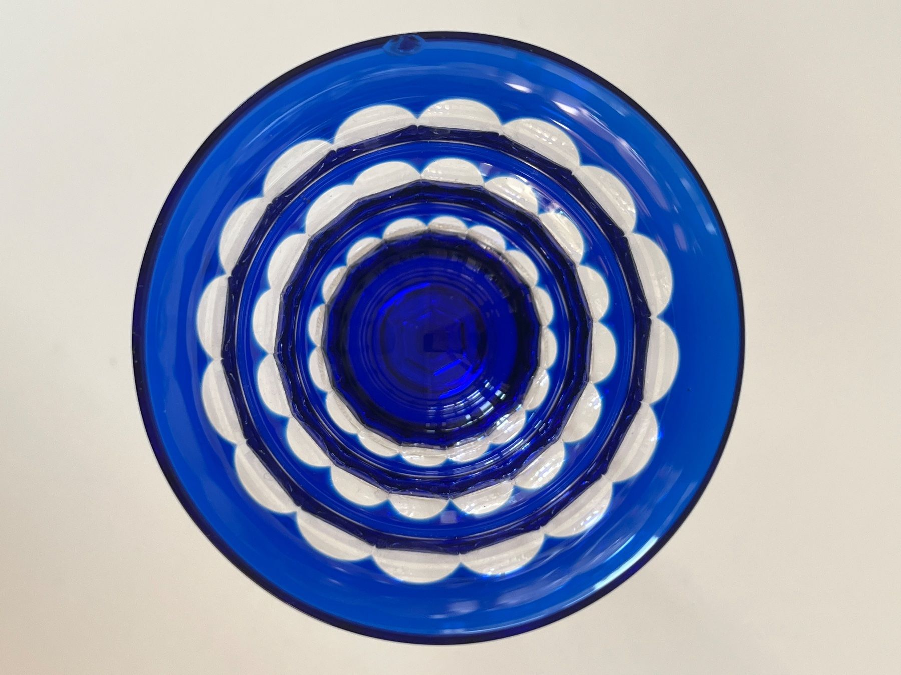 Bicchieri: 2 blaue Kristallgläser / Kelche – Usato da zürich venduto da Cf8000 3