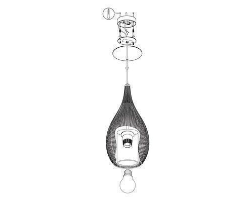 Eglo Lampade: Eglo Hängeleuchte Razoni weiss 2 Stück – Nuovo e nell'imballaggio originale da Vaduz venduto da RapunzelLissi 5