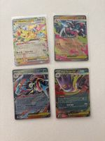 4 Pokemon Karten Pikachu Gengar Greninja Charizard