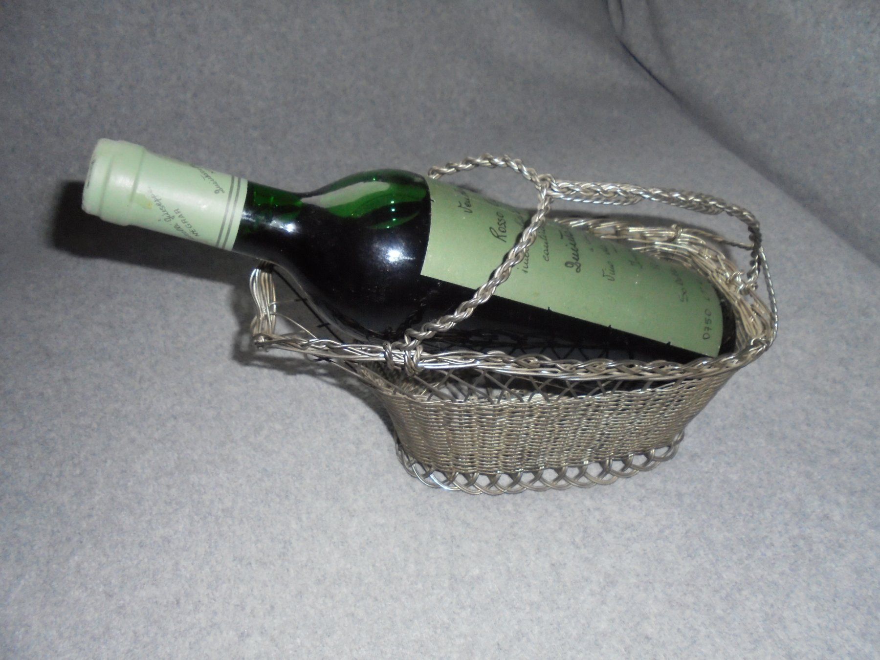 Portabottiglie: versilbertes Weingestell für eine Flasche – Usato da Rüschegg-Heubach venduto da Ofen111 3
