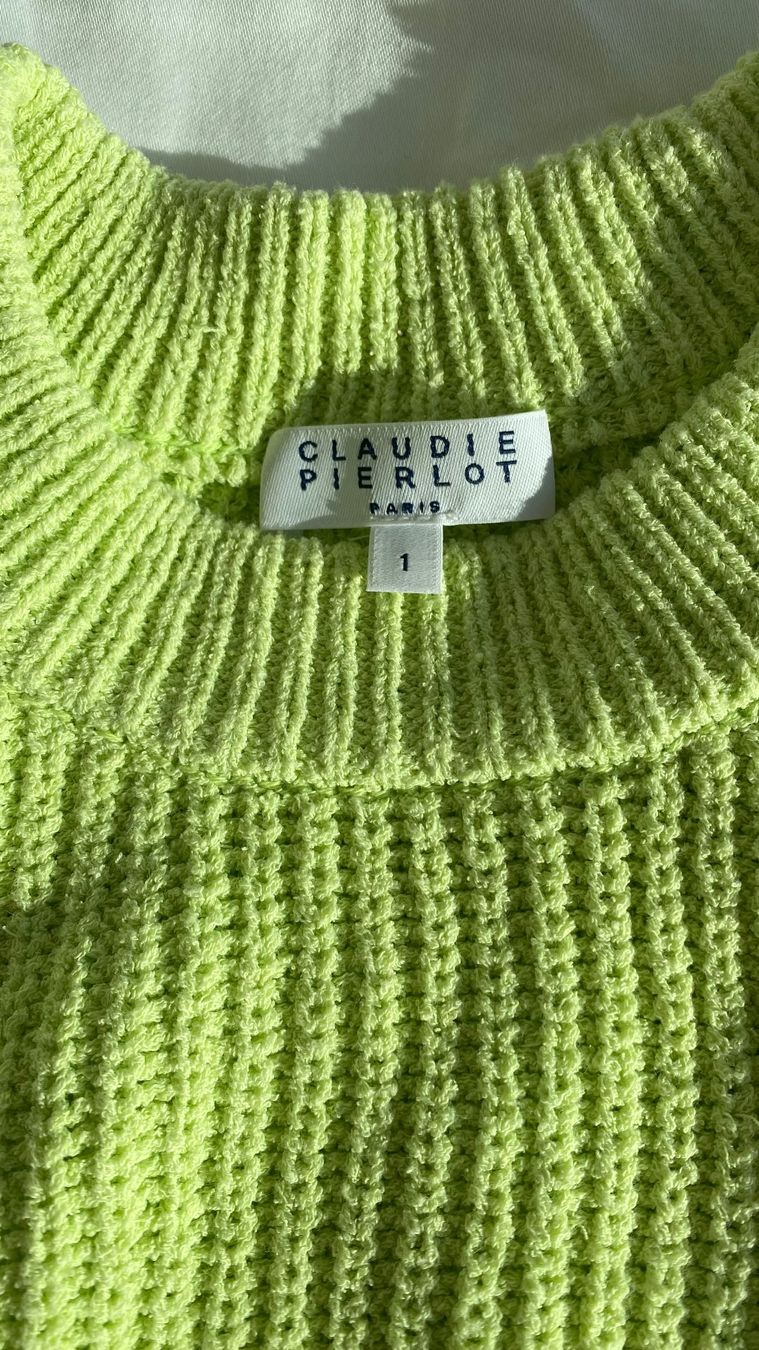 Maglioni & Felpe: Claudie Pierlot Strickpullover grün Gr.1/S – Usato da Wilen (Sarnen) venduto da SanVibes22 3