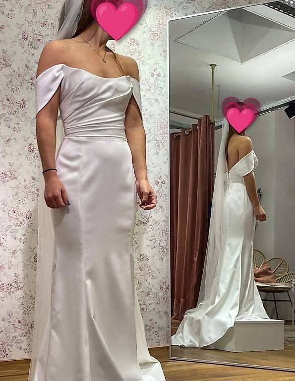 Vestiti: Wunderschönes schlichtes Hochzeitskleid inkl. Schleier – Usato da Zürich venduto da dominiquefumagalli 3