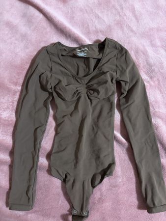 Body Creamy Fabrics langarm braun Grösse S 