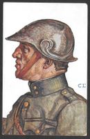 Militärkarte Sturmhelm der Schweizer Armee Militärmarke 13