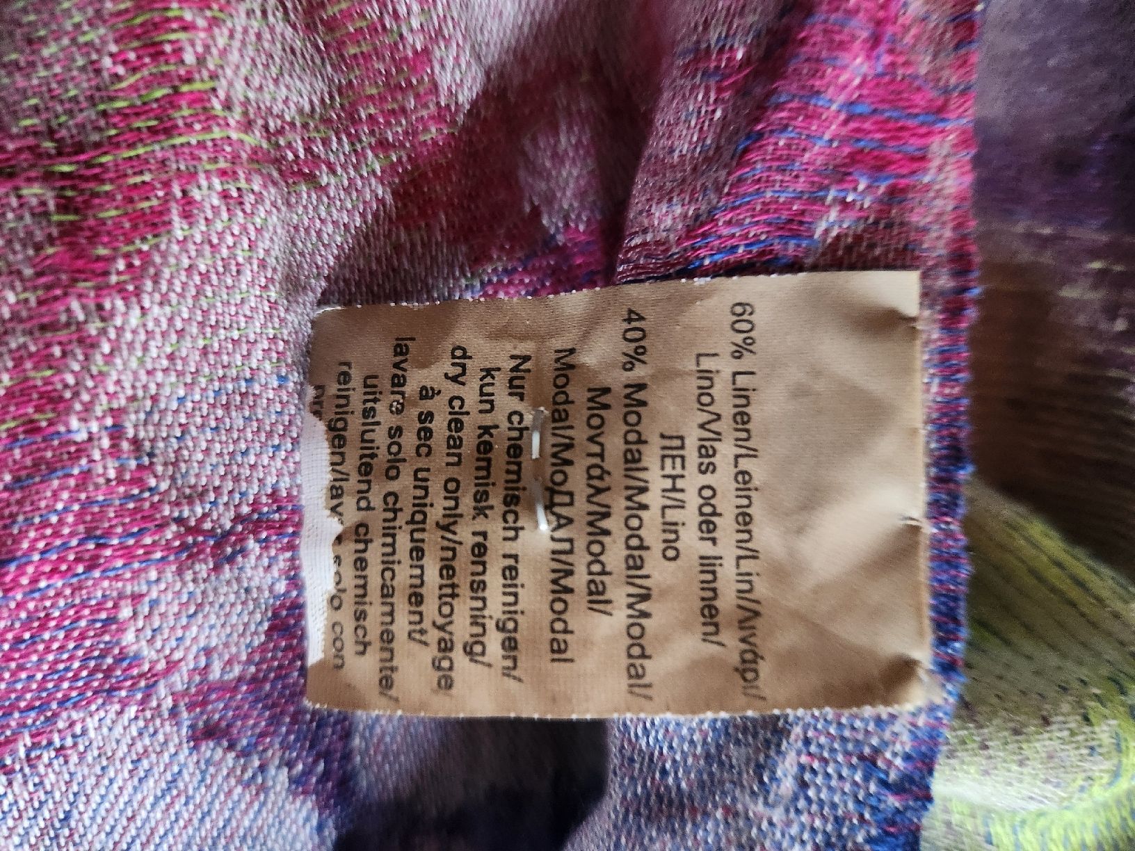 Codello Foulards, Tücher & Schals: Écharpe CODELLO.multicolore motif abstrait 60% lin – Gebraucht aus Niedergösgen von Eva2410 5