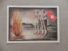 Motiv Karte Private Schweiz 1.August Bundesfeier Spende 1941