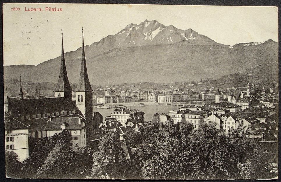 Cartes postales: LUZERN Pilatus, Rasierklingenstempel – D'occasion à Jona par philajona