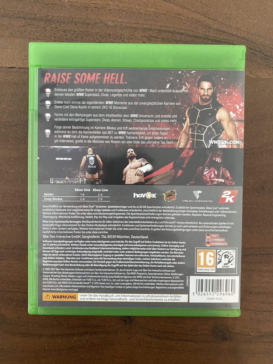Microsoft Giochi: W2K16 für Xbox One – Usato da Thunstetten venduto da Virus_33 2