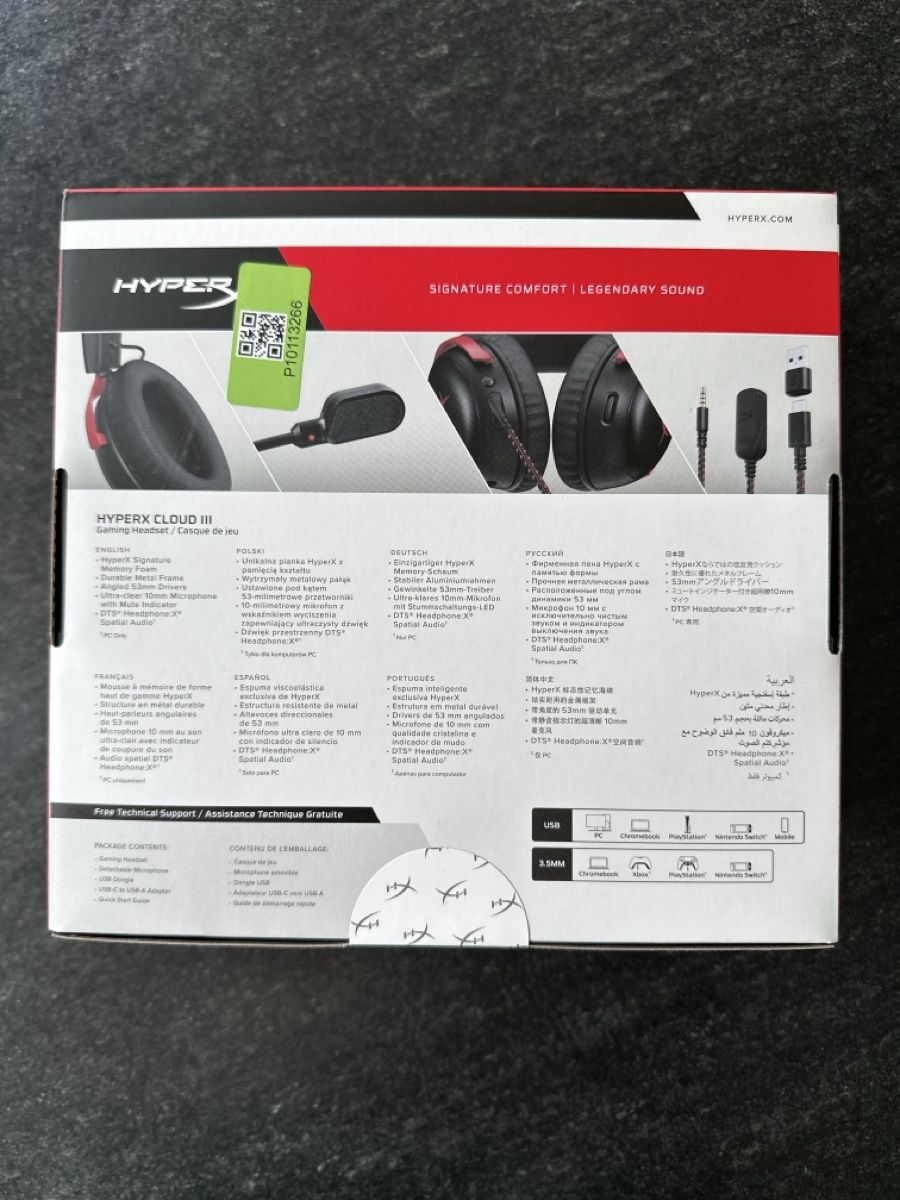 Hyperx Casques audio: HyperX Cloud III - Neuf, jamais ouvert – Neuf avec emballage d'origine à Nyon par zac_8vz6 1