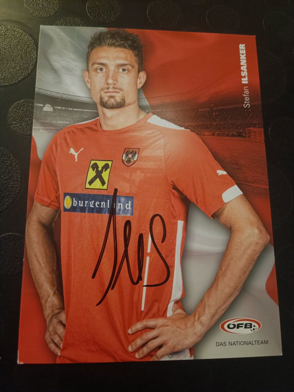 Autografi: Stefan Ilsanker - handsig.  ÖFB Autogrammkarte von 2016 – Usato da Menziken venduto da Artographs