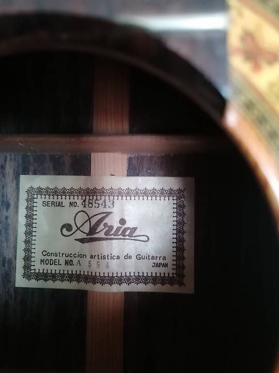 Aria Musikinstrumente: Akustische Konzert Gitarre Aria A554 – Gebraucht aus Muri AG von goodmood17 1