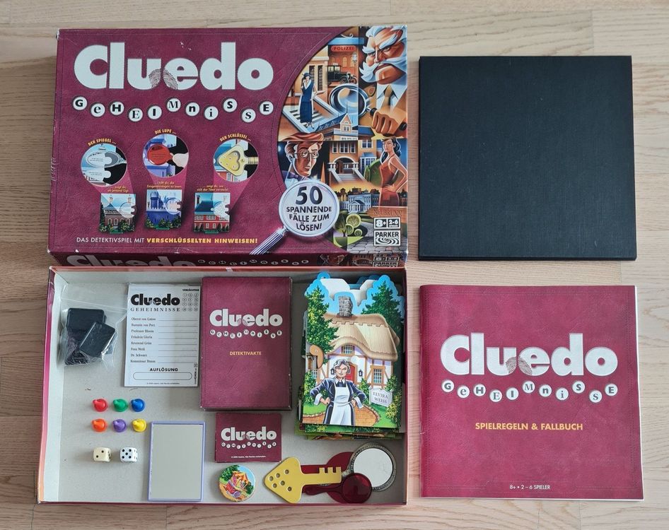 CLUEDO Geheimnisse - 50 Fälle zu lösen - Vintage Brettspiel (Gebraucht