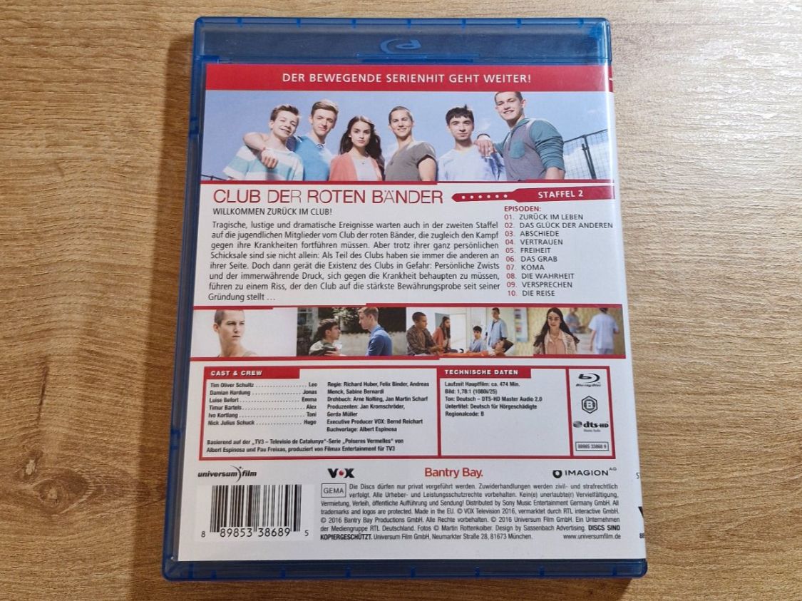 Club der roten Bänder - Staffel 2 RAR Bluray (Gebraucht) in Pfungen für ...