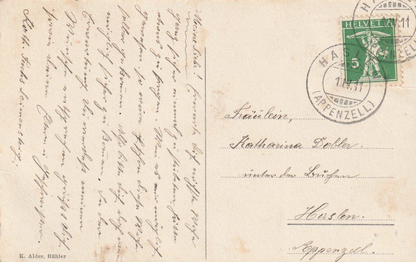 Cartoline postali: Schlatt bei Appenzell – Usato da Rorschacherberg venduto da fratovi2 1