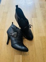 Elegante Stiefeletten mit Schnürung & Schnalle Gr. 40/41