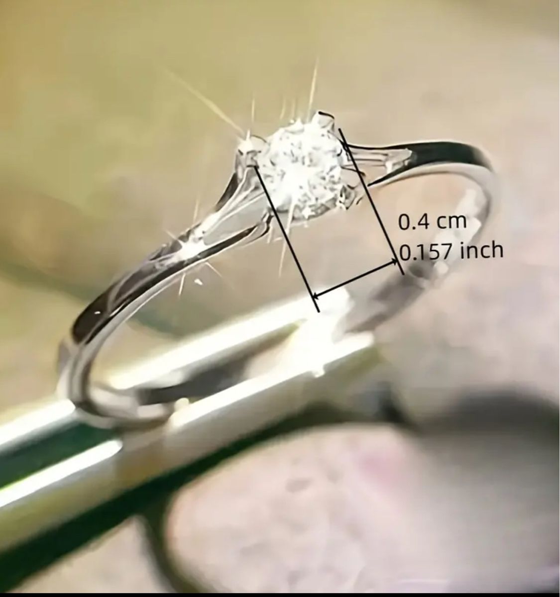 Anelli: Schlichter versilberter Ring mit Zirkonia, Grösse 7 – Nuovo e nell'imballaggio originale da Kehrsatz venduto da Matumbaaa 4