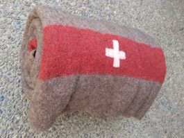 alte Militär Decke 🇨🇭 Schweizer Armee Wolldecke 1958 🇨🇭