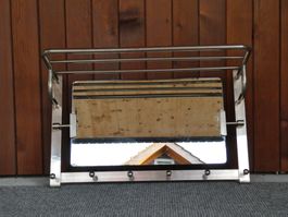 Art-Deko Wandgarderobe mit Spiegel