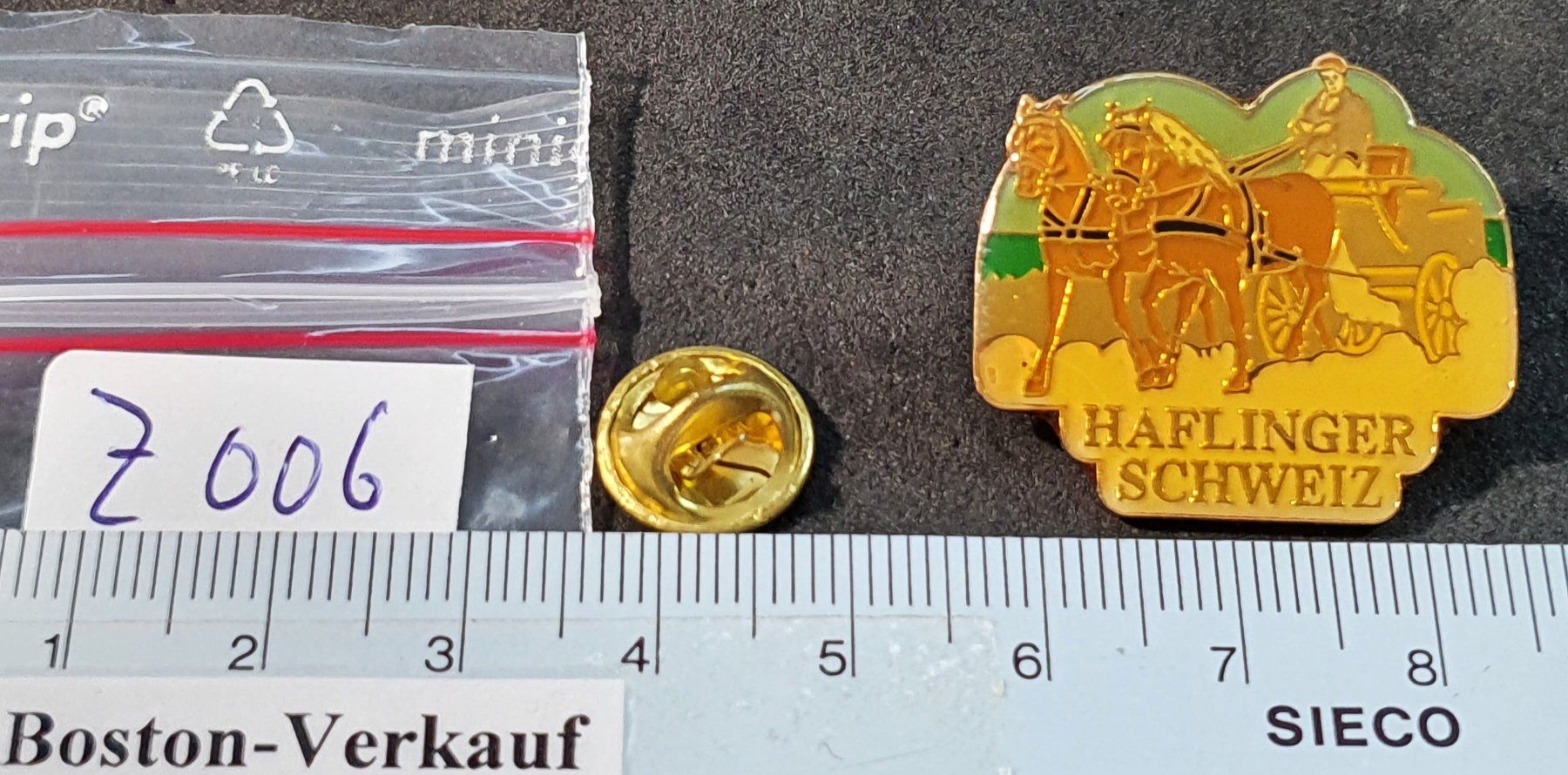 Placchette & Badge: Z006 - Pin Haflinger Schweiz Kutsche Pferde – Usato da Reinach BL venduto da Boston-Verkauf 1