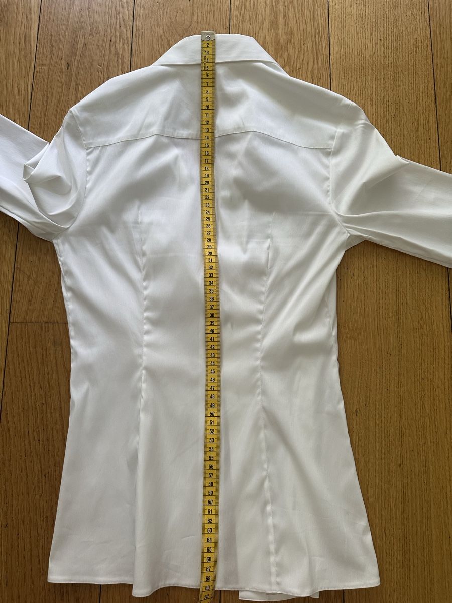 Prada Camicette: Prada White Cotton Blend Fitted Blouse – Usato da Geneve venduto da iri_dr5s 7