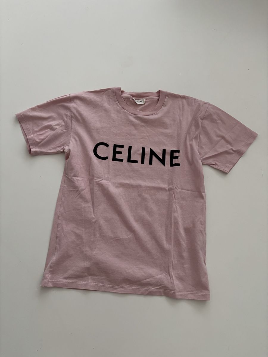 Celine T-shirt: CELINE T-Shirt rosa Grösse S Damen – Usato da Stettfurt venduto da rebella 1