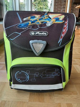 Herlitz Schulthek mit Sportbeutel Düsenjet-Motiv