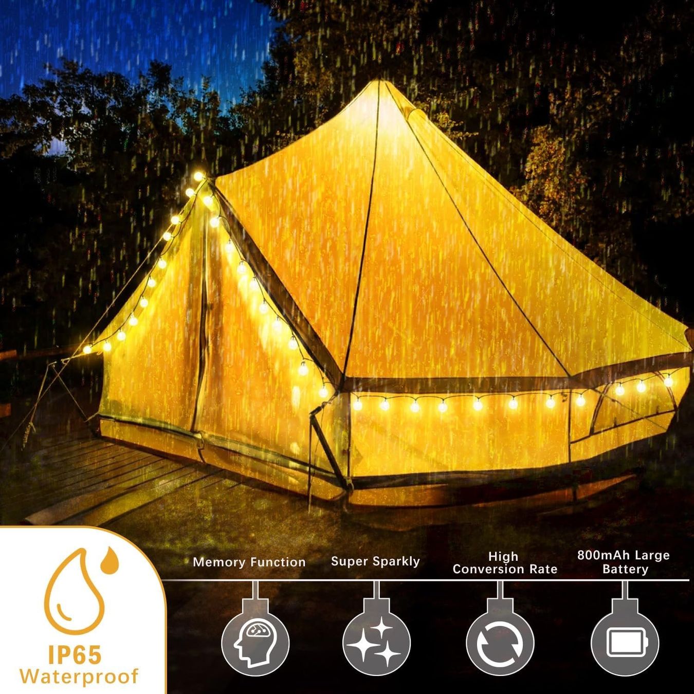 Ghirlande e barre luminose: Solar Lichterkette, 30 LED – Nuovo e nell'imballaggio originale da Nuglar venduto da SaleRitter 2