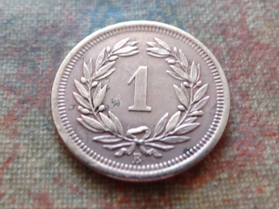 Tutti le monete: 1 Rp. 1895  (A) – Usato da Romanel-sur-Lausanne venduto da Swift13 1