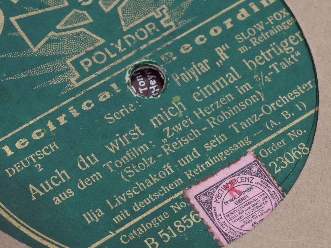 Vinyles: DISQUES 78 TOURS – D'occasion à Lausanne par Leag