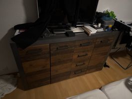 Gratis: OTTO'S Kommode India 152, Old Wood / Anthrazit