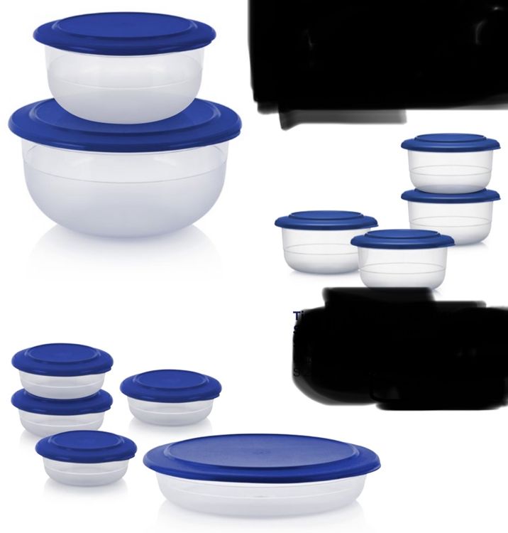 Stilvolle Tupperware Tafelperle Set Fotos
