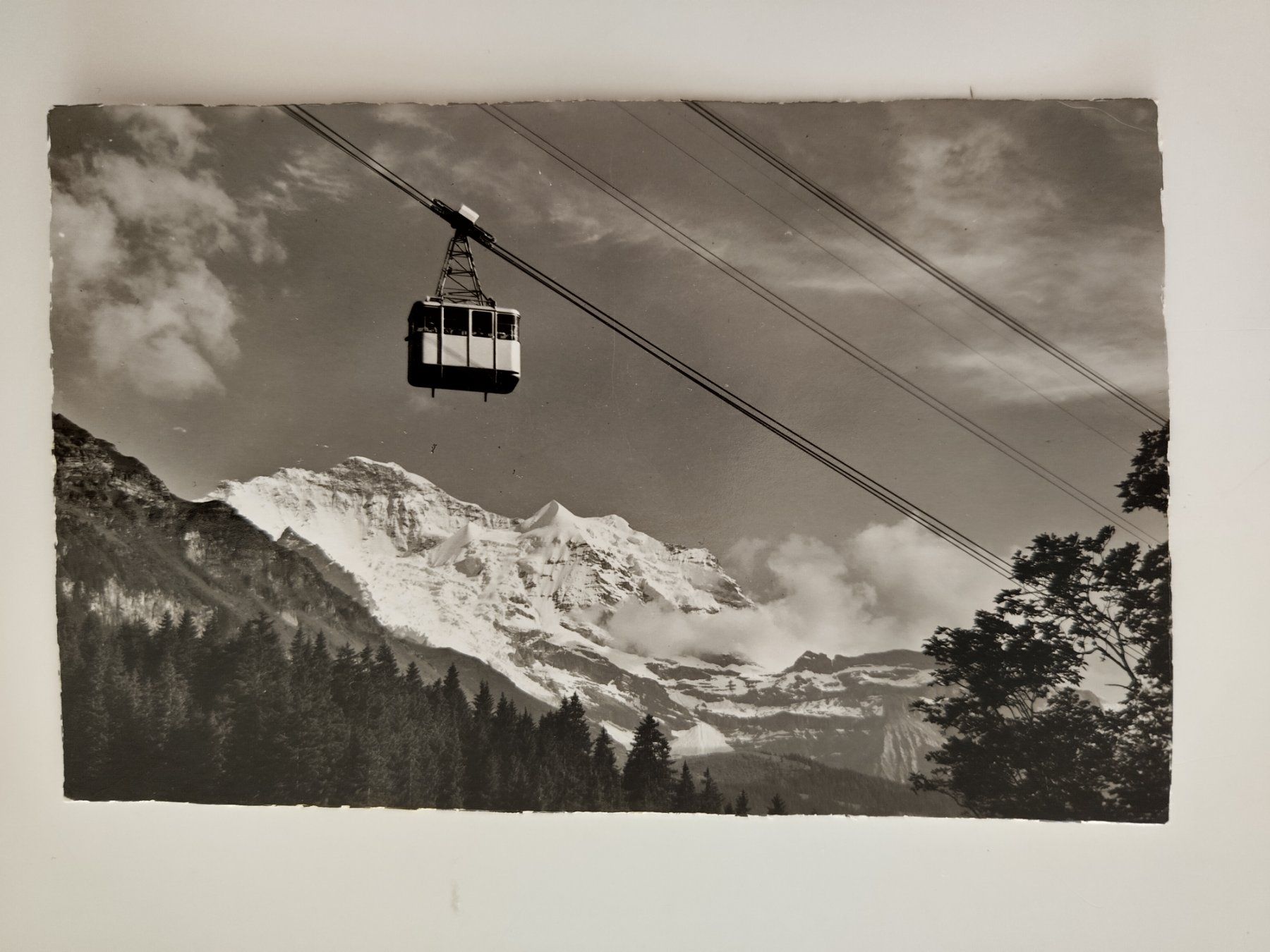 Cartoline postali: Luftseilbahn Wengen Männlichen dat. 1959 – Usato da Ohmstal venduto da Lebensfreude05