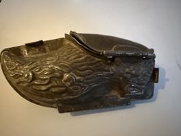 Antike Spekulatiusform, Holzschuh mit Löwenkopf 🦁