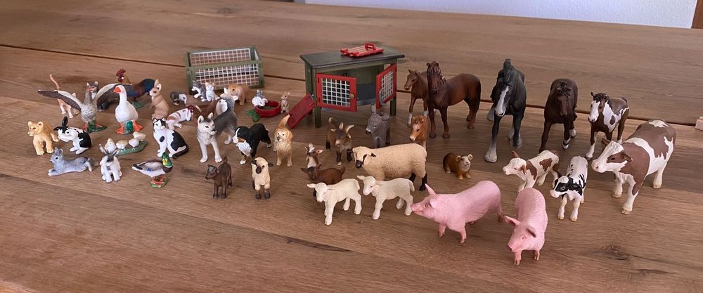 Schleichtiere 43 Stück mit Hasenstall und Gehege | Kaufen auf Ricardo