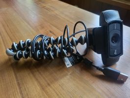 Logitech Webcam mit Gorillapod Stativ