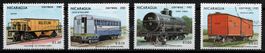 Série 4 Timbres - Nicaragua - 1983 - Trains - Obl.