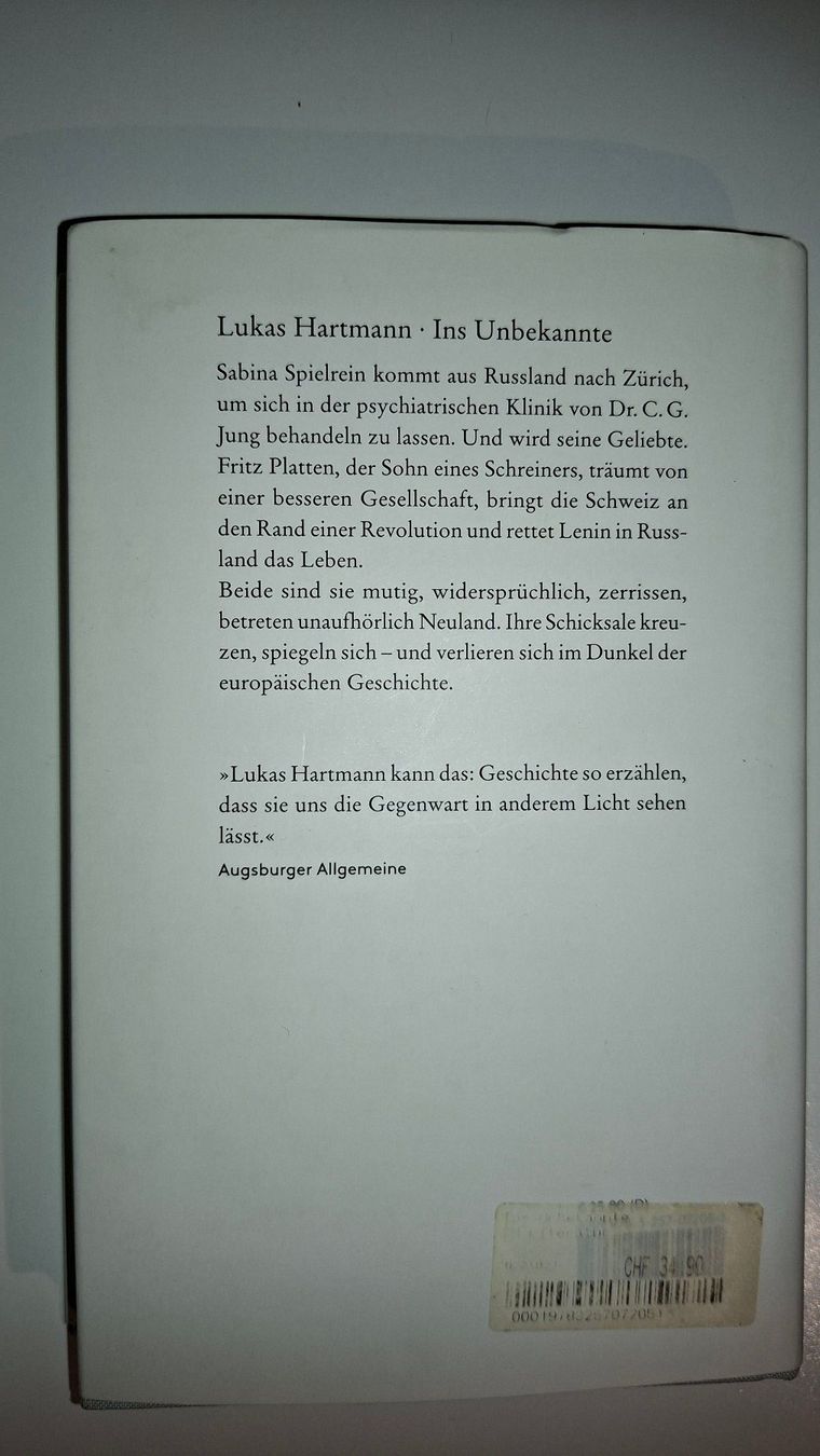 Livres: Lukas Hartmann: Ins Unbekannte – D'occasion à Dietikon par Buchantiqdietikon 1