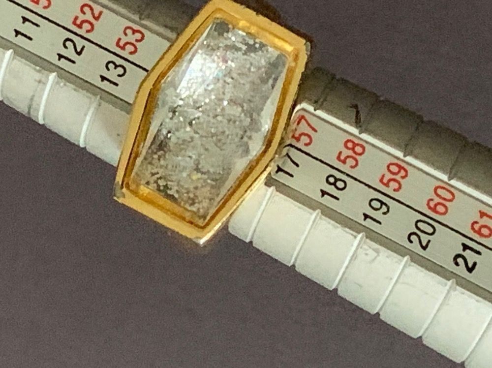 Bagues: Vergoldeter ring 6 kant (rg 56) – D'occasion à Dittingen par Bijoubelle