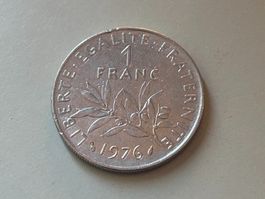 1 franco francese del 1976