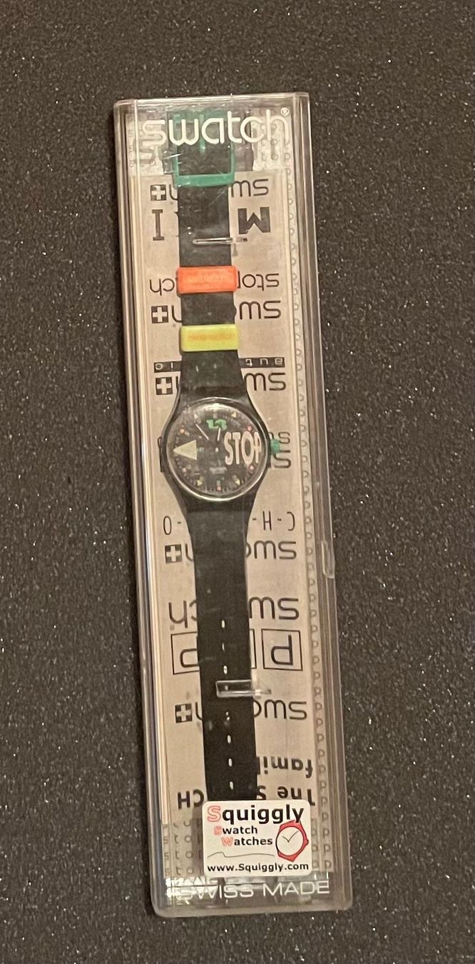 Swatch Smartwatch: Stop Swatch (SSB101) NIGHTSHIFT – Usato da Rüti ZH venduto da Theprojekt 1