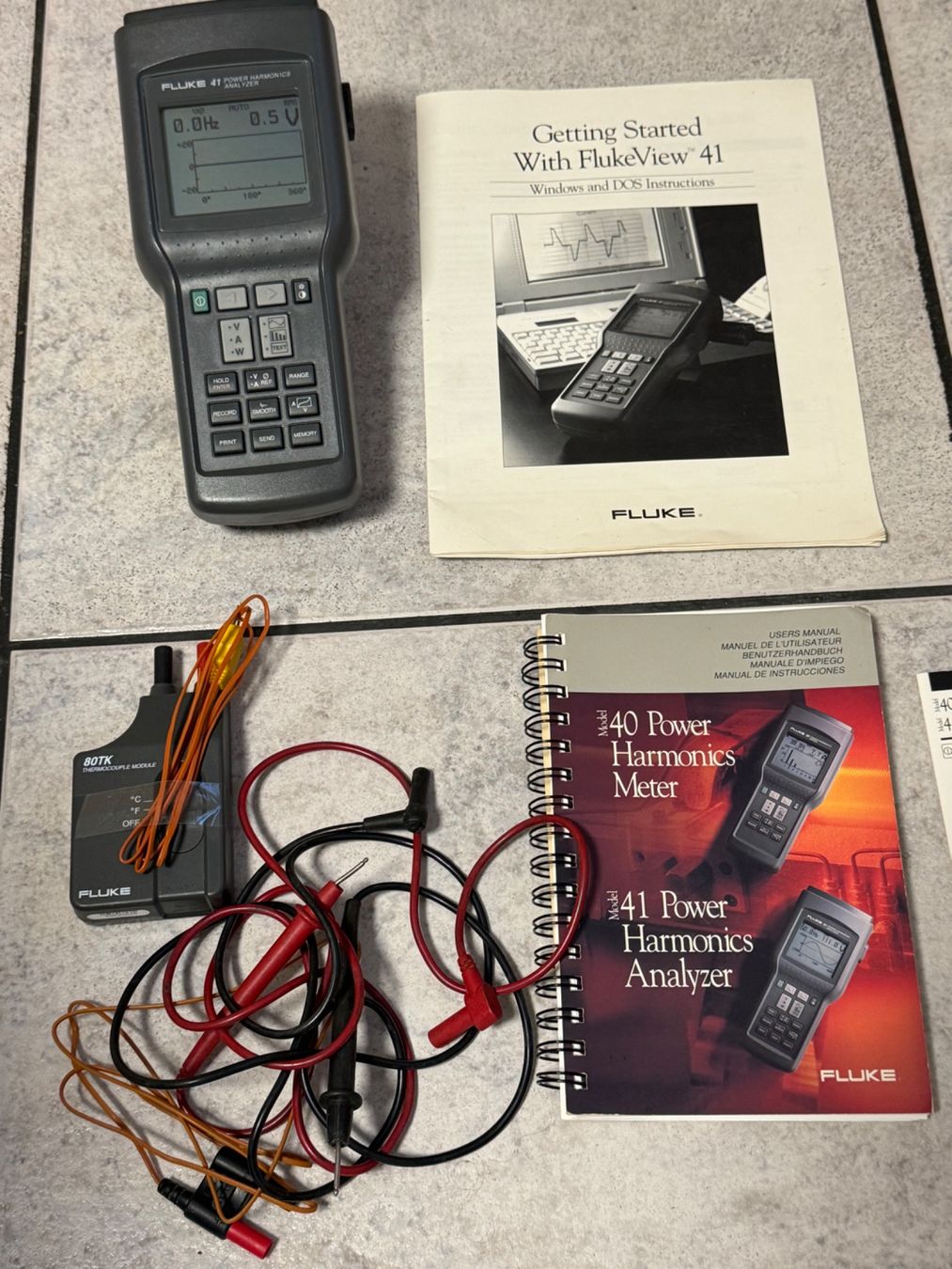 Fluke Misurare: Fluke 41 Power Harmonics Analyzer – Usato da Kaiseraugst venduto da Drasa 1