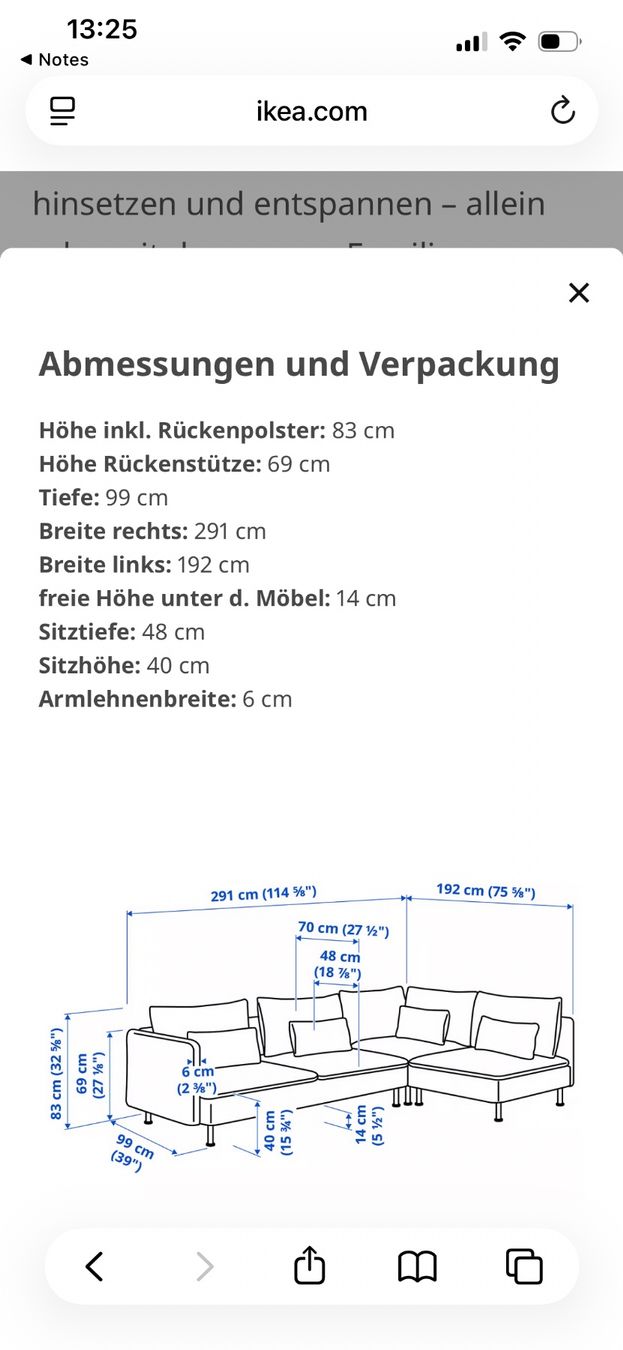 Ikea Divani: IKEA SÖDERHAMN Ecksofa 4-Sitzer Hillared Anthrazit – Usato da St. Gallen venduto da caz_p9fb 2