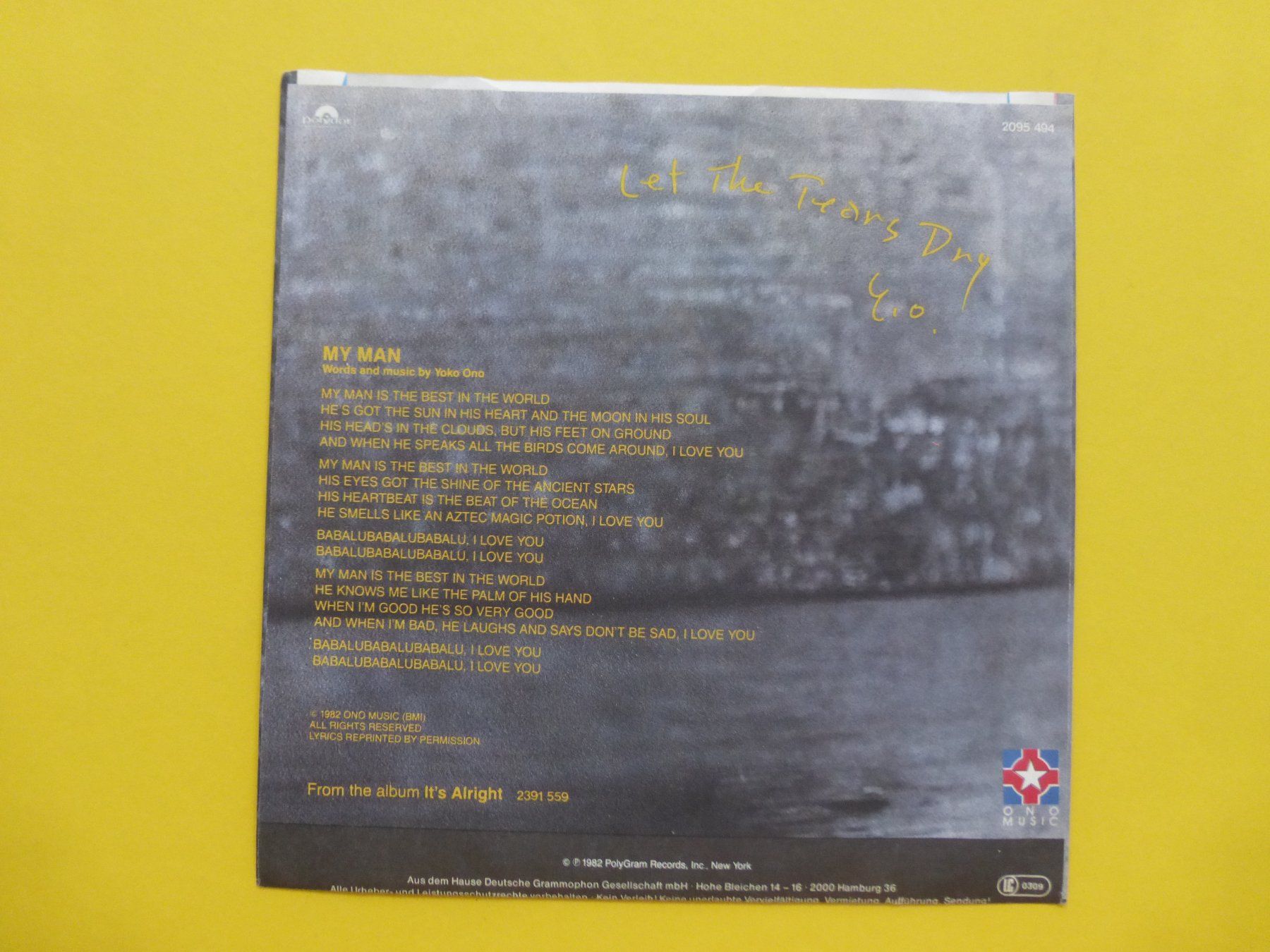 Dischi in vinile: Yoko Ono – My Man – Usato da Zürich venduto da Swiss57 1